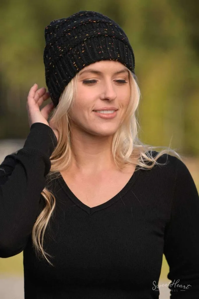 Just In The Knit Of Time - Melange Beanies