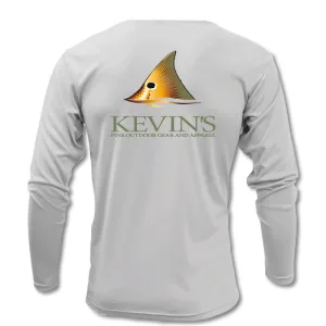 Kevin's Long Sleeve Red Fish Tail Performance T-Shirt