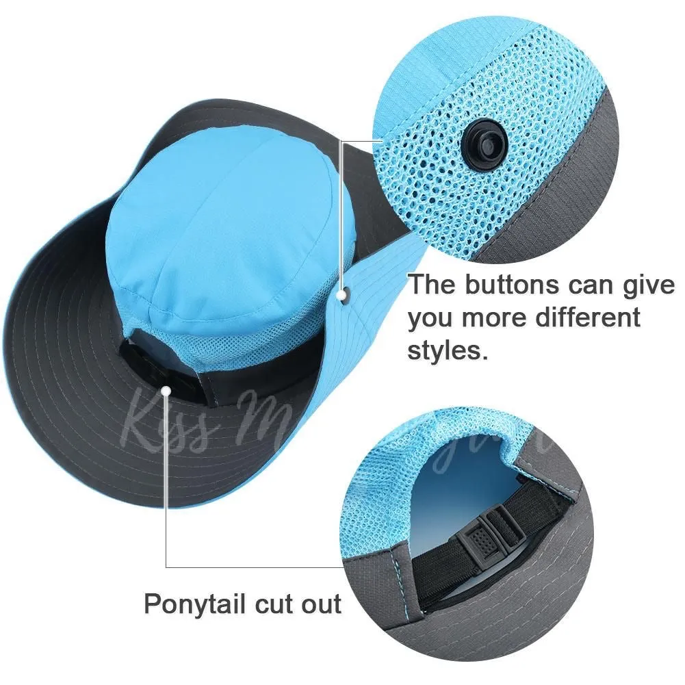 KIDS BLUE Unisex Wide Brim Hat