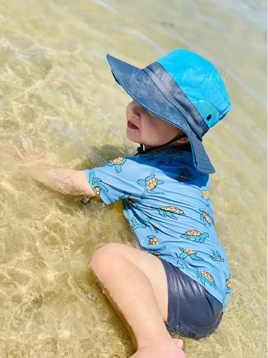 KIDS BLUE Unisex Wide Brim Hat