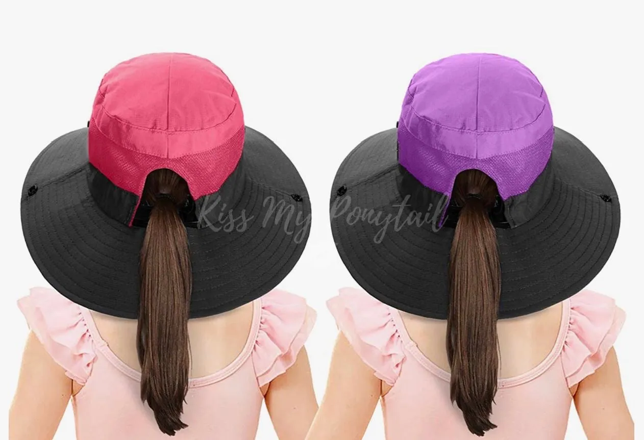 KIDS PURPLE Unisex Wide Brim Hat