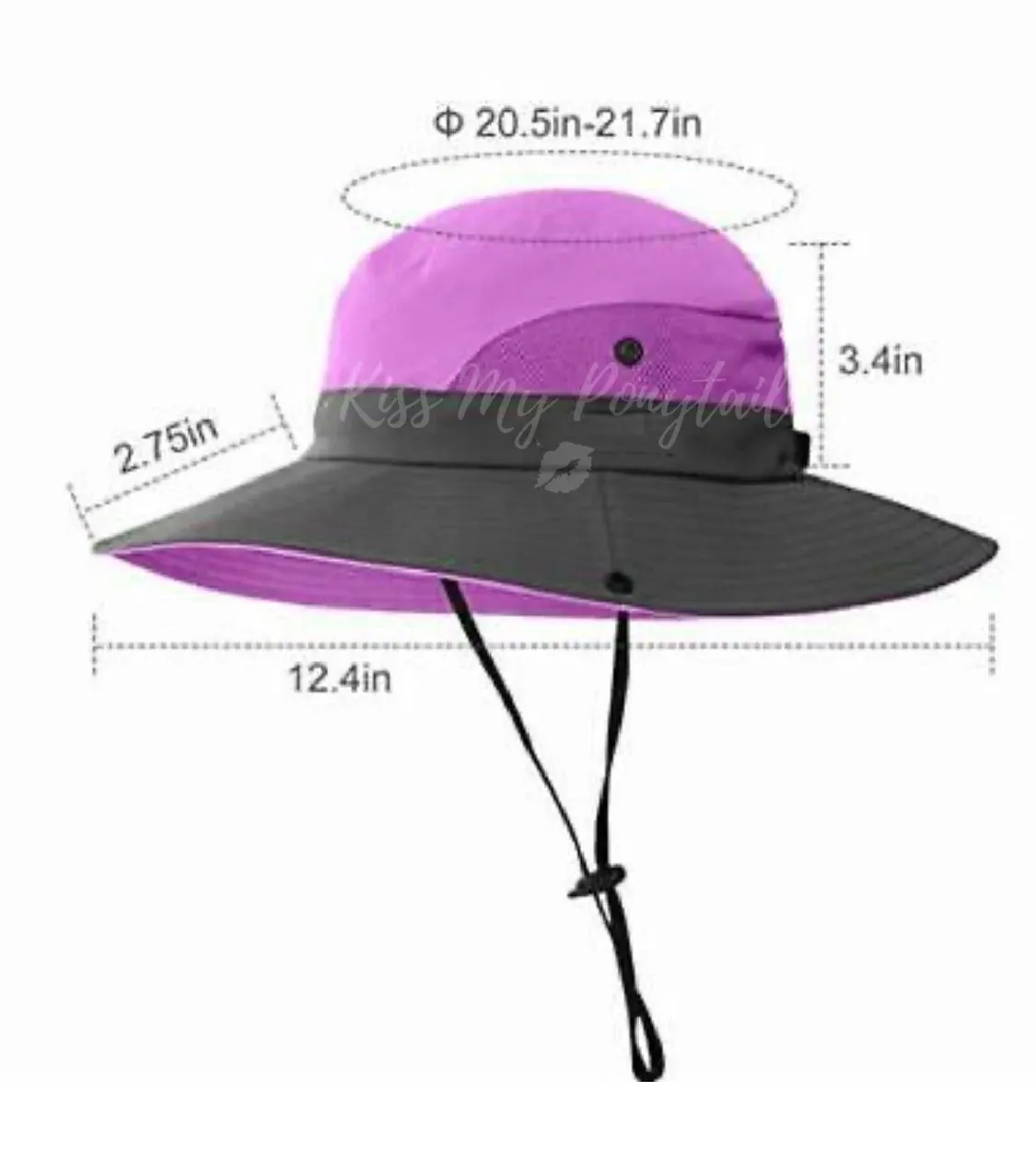 KIDS PURPLE Unisex Wide Brim Hat