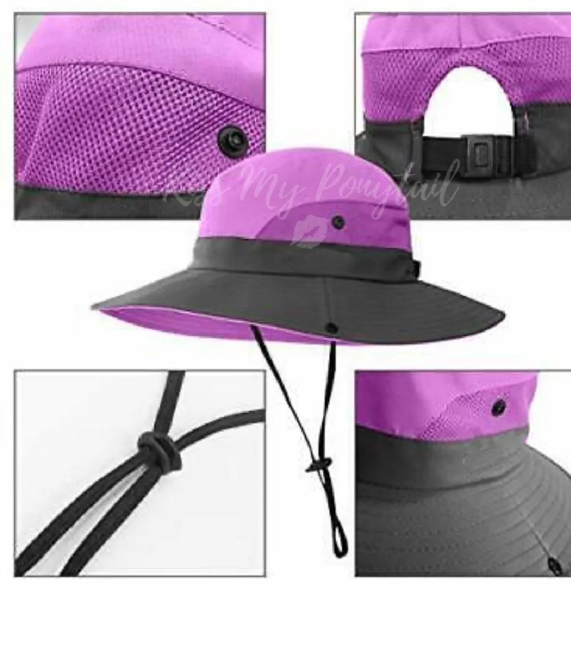 KIDS PURPLE Unisex Wide Brim Hat