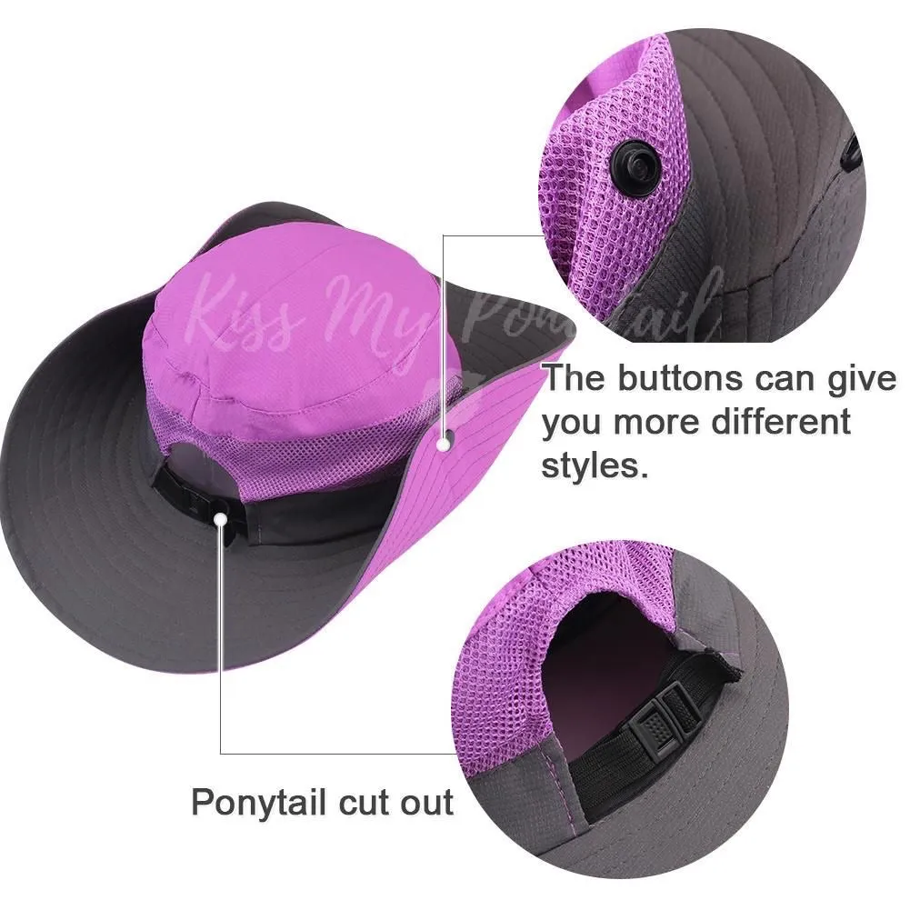 KIDS PURPLE Unisex Wide Brim Hat