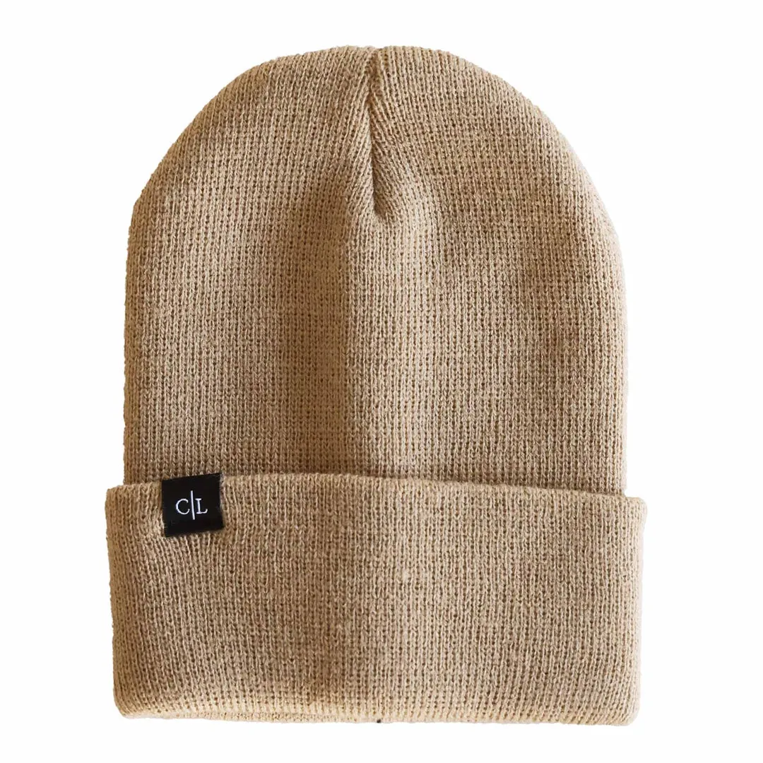 Knit Baby Beanie | Carmel