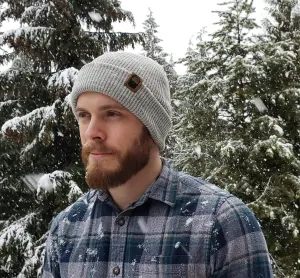 LEATHER TAG BEANIE