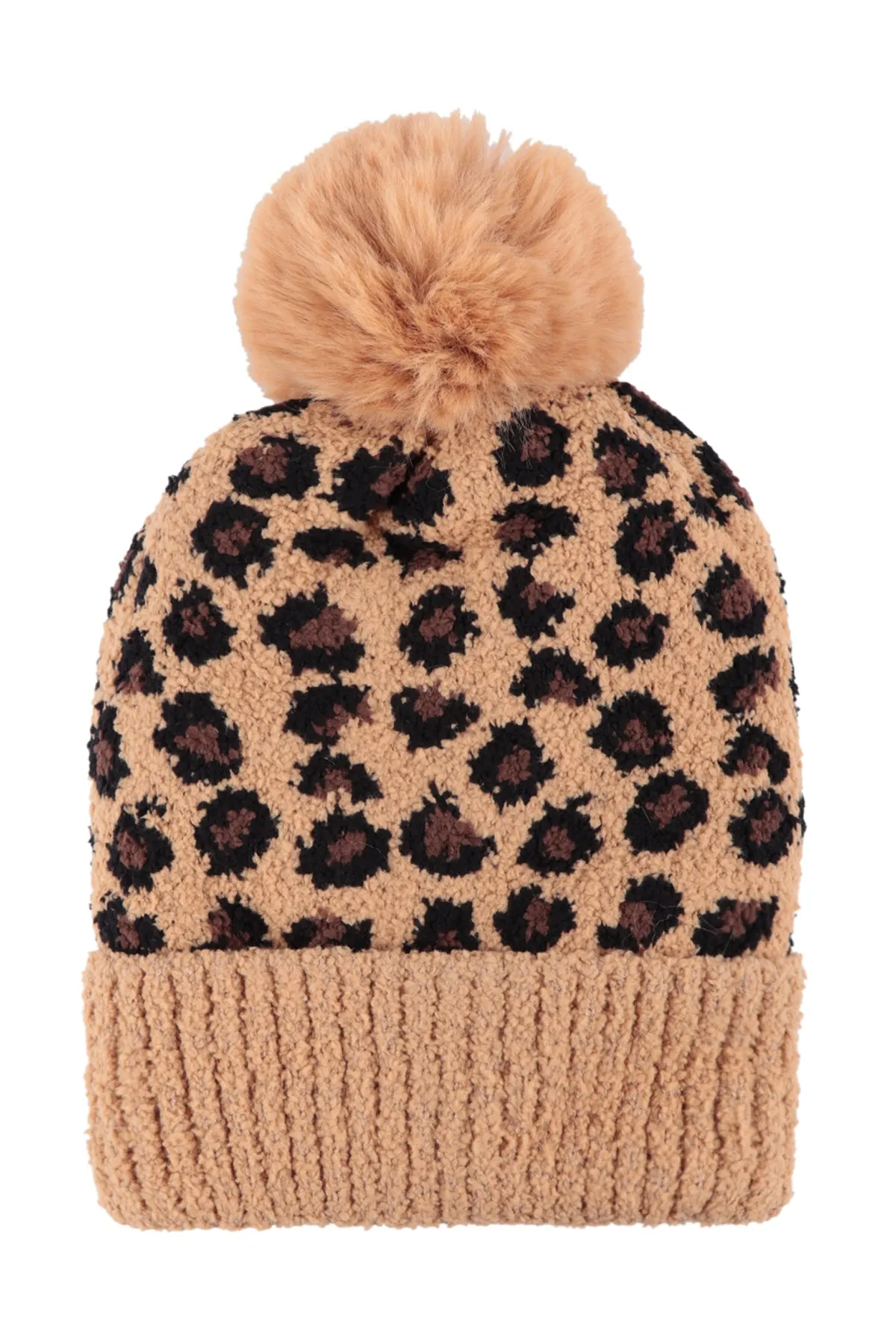 LEOPARD DOUBLE BEANIE