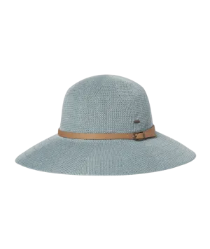 Leslie Wide Brim Sun Protection Hat in Mid Blue