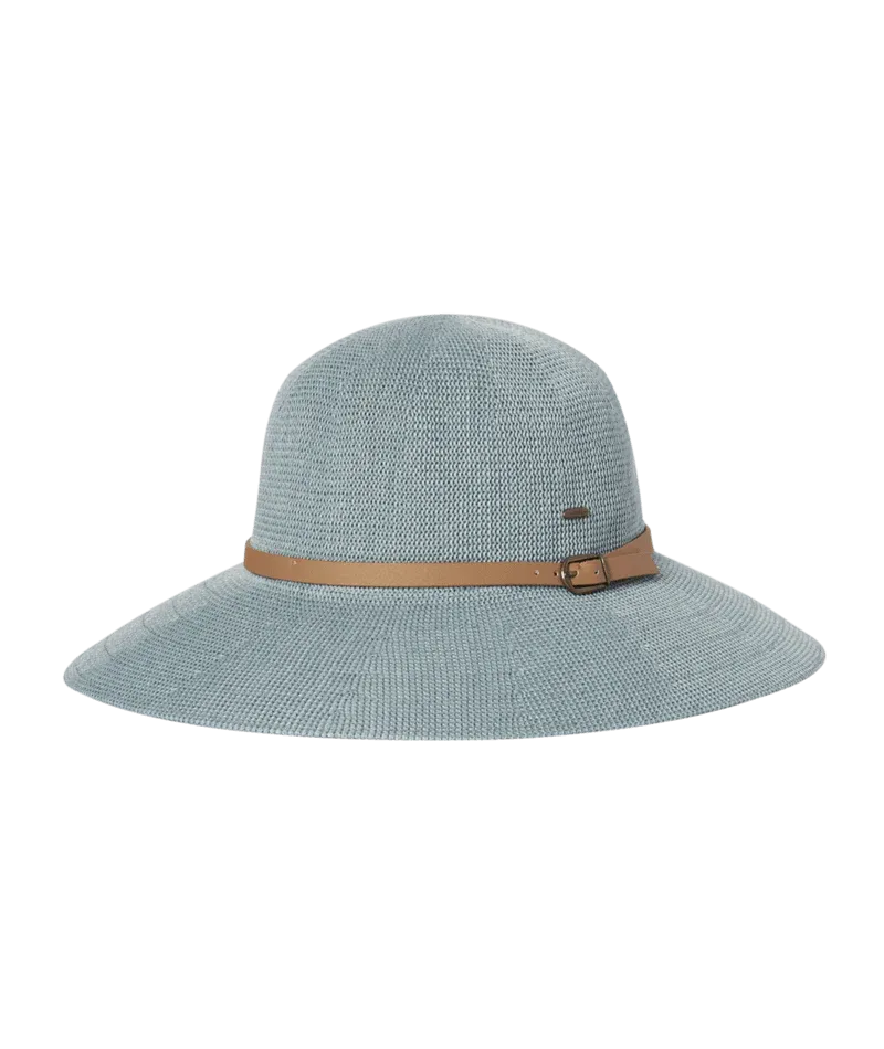Leslie Wide Brim Sun Protection Hat in Mid Blue