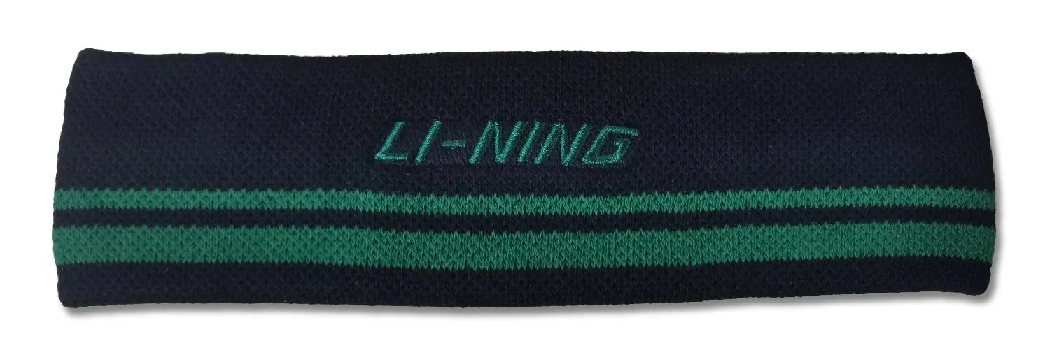 Li-Ning Logo Headband - Black / Green