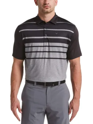 Mens Printed Engineered Stripe Polo