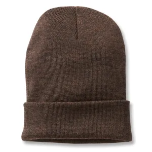 Merino Wool Brown Men's Classic Beanie Hat