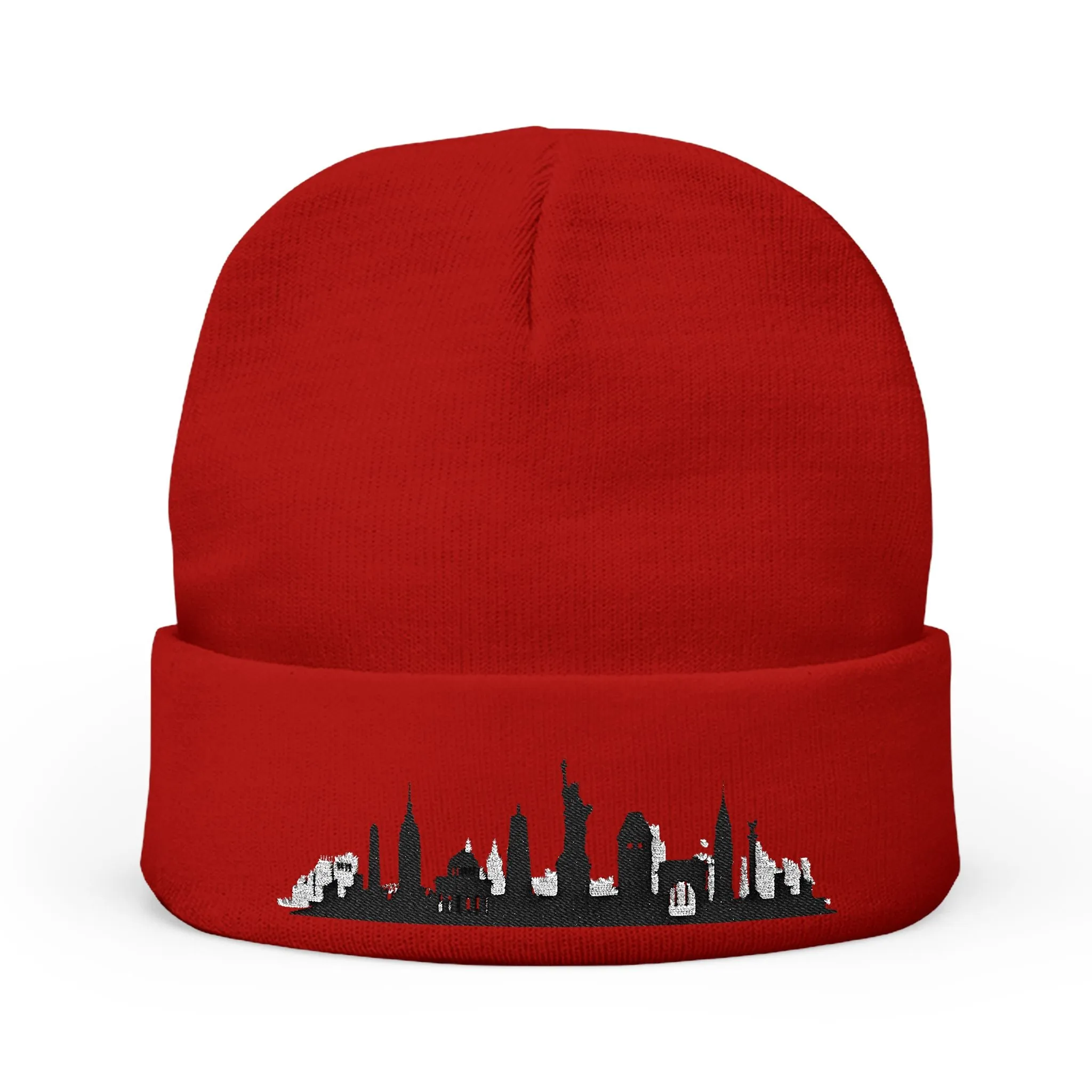 NYC Skyline - Knit Beanie (Embroidery)
