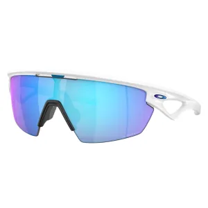 Oakley Sphaera Sunglasses - Matte White/Prizm Sapphire Polarised