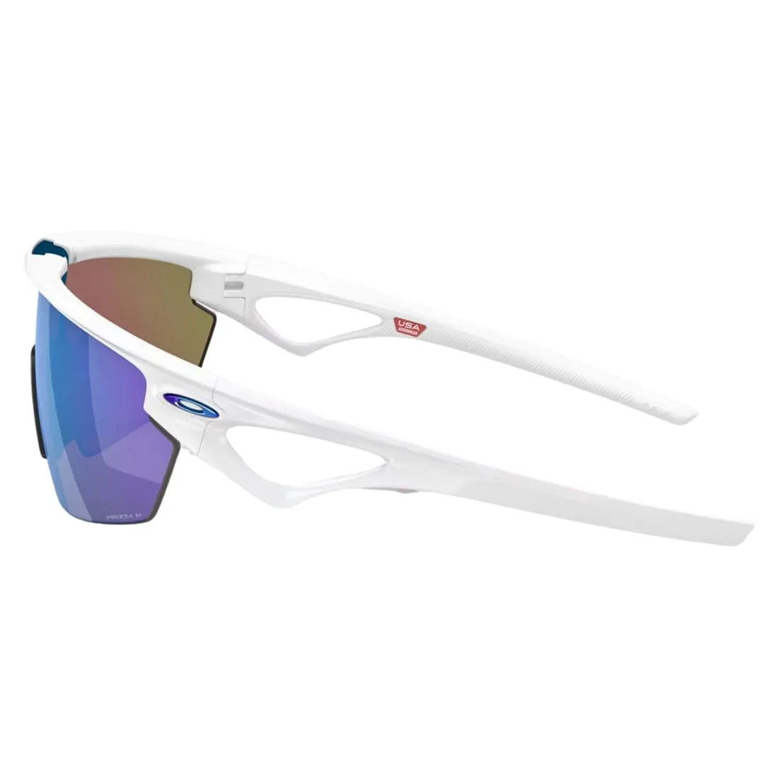 Oakley Sphaera Sunglasses - Matte White/Prizm Sapphire Polarised