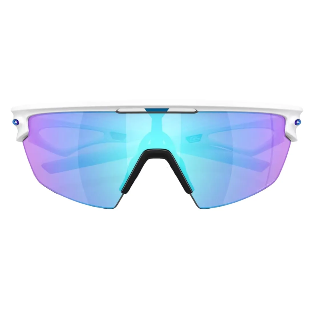 Oakley Sphaera Sunglasses - Matte White/Prizm Sapphire Polarised