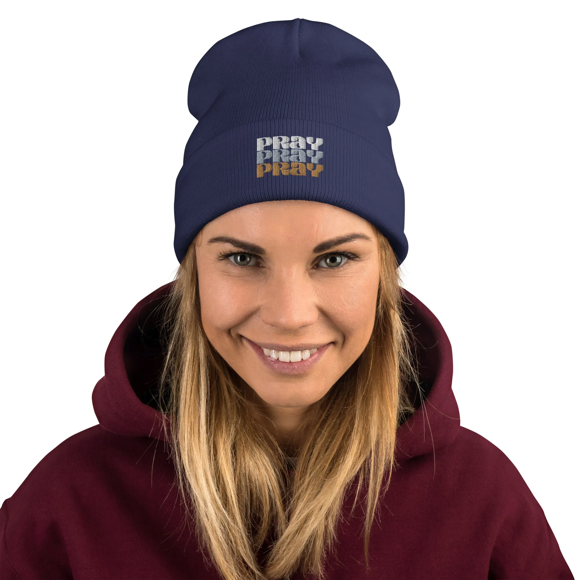 P R A Y - Embroidered Beanie