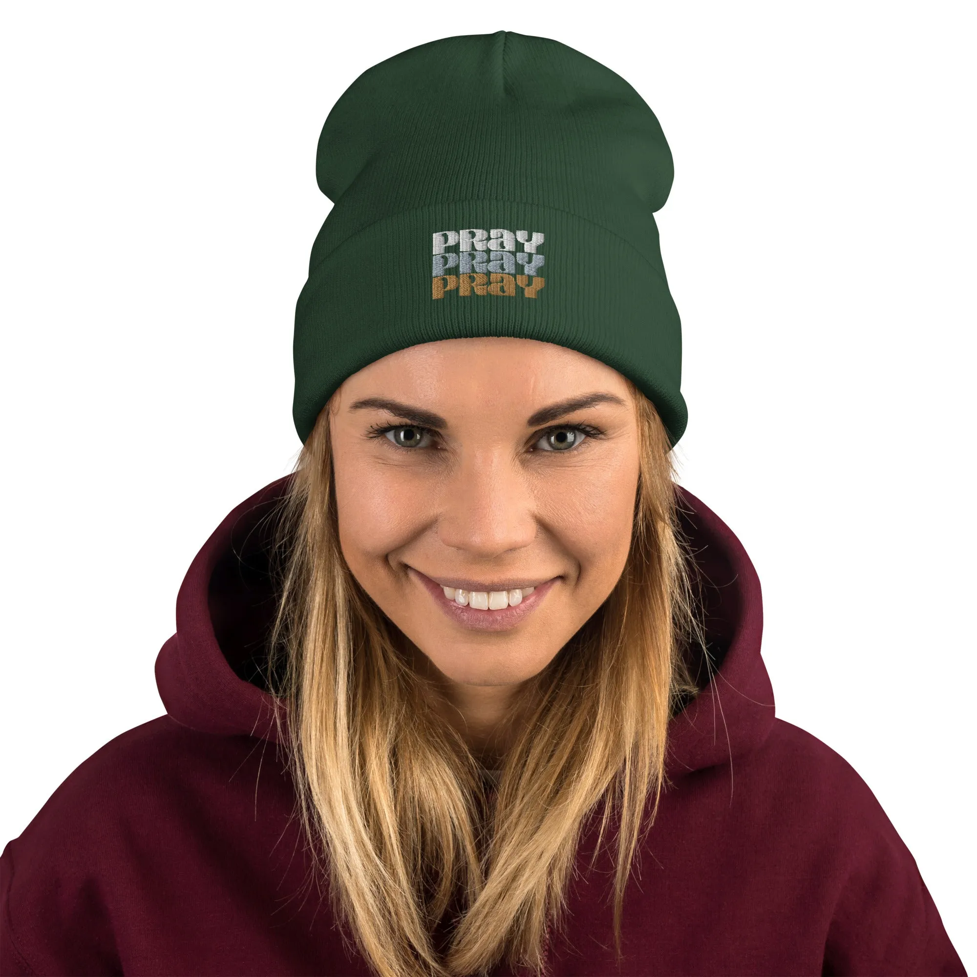 P R A Y - Embroidered Beanie