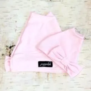 Peggalish Bamboo Cotton Beanie in Blush : Sizes NB to Adult