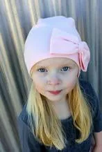 Peggalish Bamboo Cotton Beanie in Blush : Sizes NB to Adult