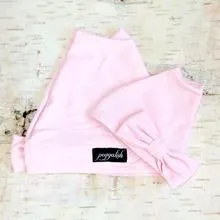 Peggalish Bamboo Cotton Beanie in Blush : Sizes NB to Adult
