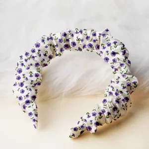 Pink Hearts White Hairband