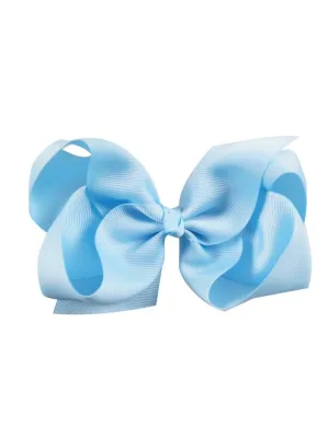 Pretty As The Sky Blue 3" Bow Hair Clip