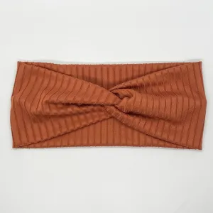 Ribbed Ginger Twist Headband