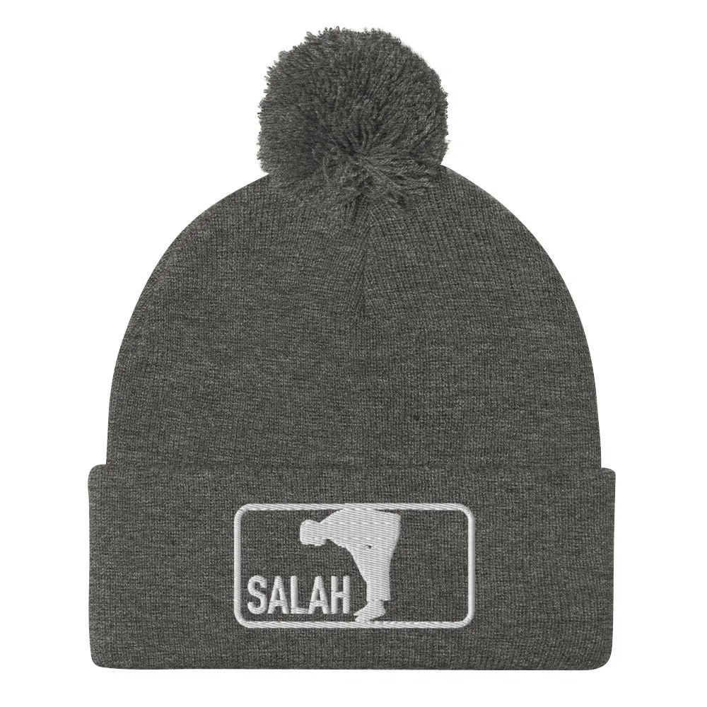 Salah Classic Embroidered Pom-Pom Beanie (Multiple Colors)