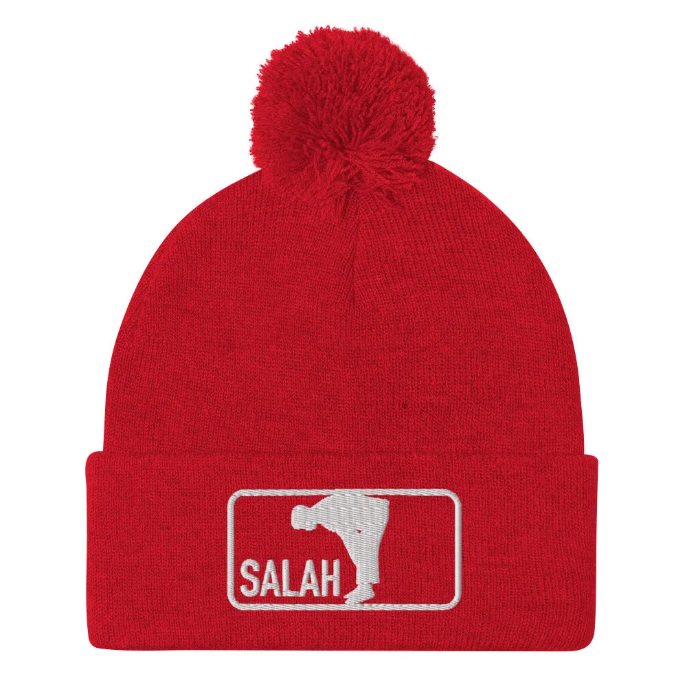 Salah Classic Embroidered Pom-Pom Beanie (Multiple Colors)