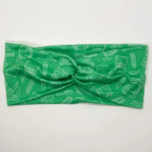 School Supplies Twist Headband