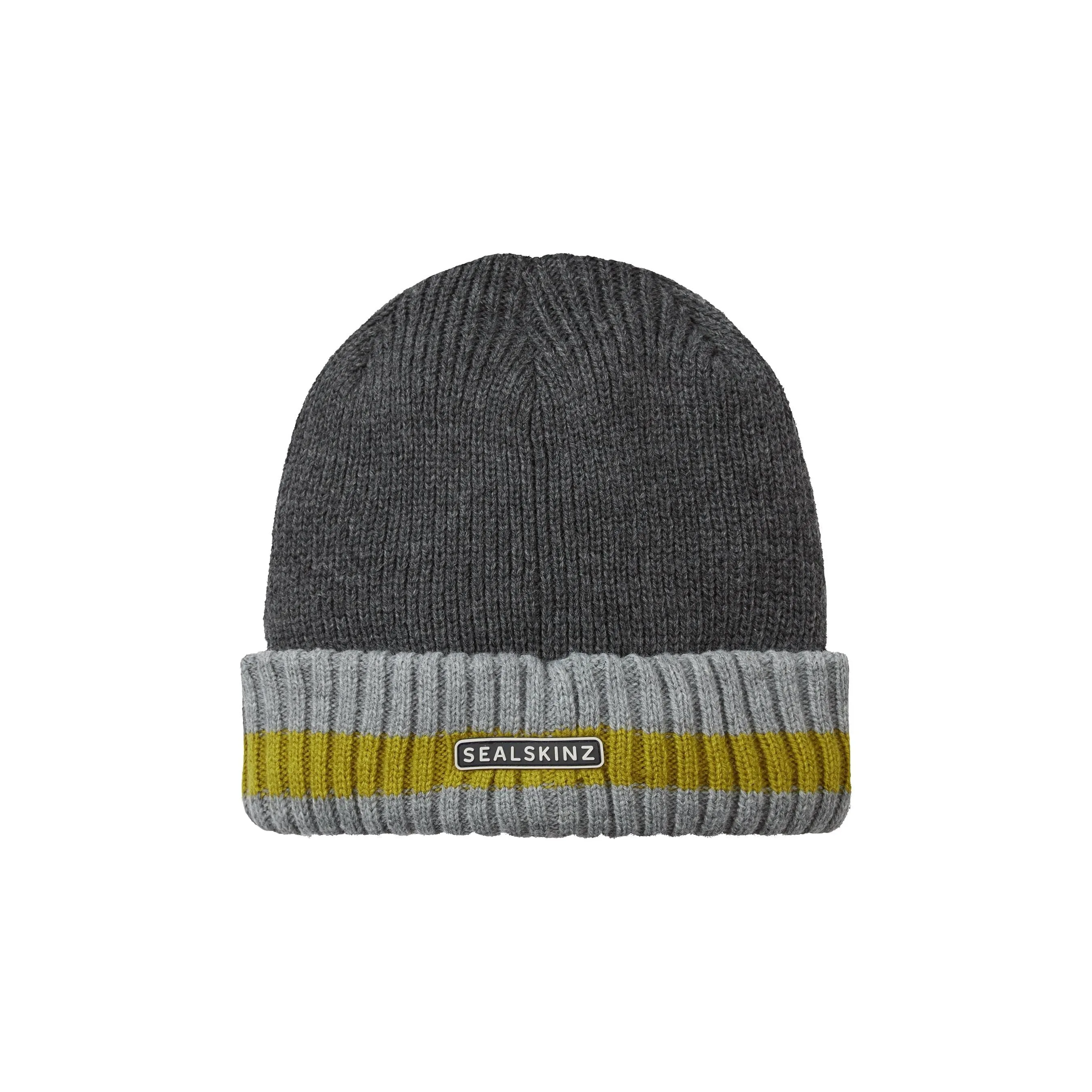 Sealskinz Holkham Waterproof Cold Weather Striped Roll Cuff Beanie