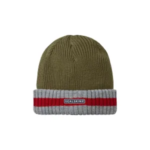 Sealskinz Holkham Waterproof Cold Weather Striped Roll Cuff Beanie