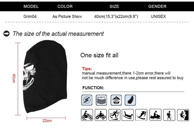 Skull Mask Motorcycle Face Mask