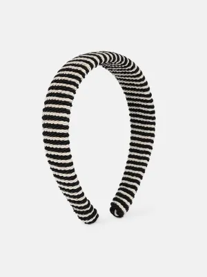 Striped Headband - Black