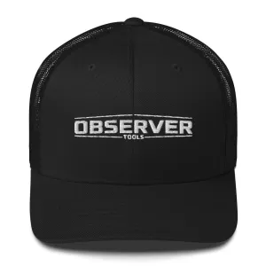 Trucker Cap - White Embroidered Logo