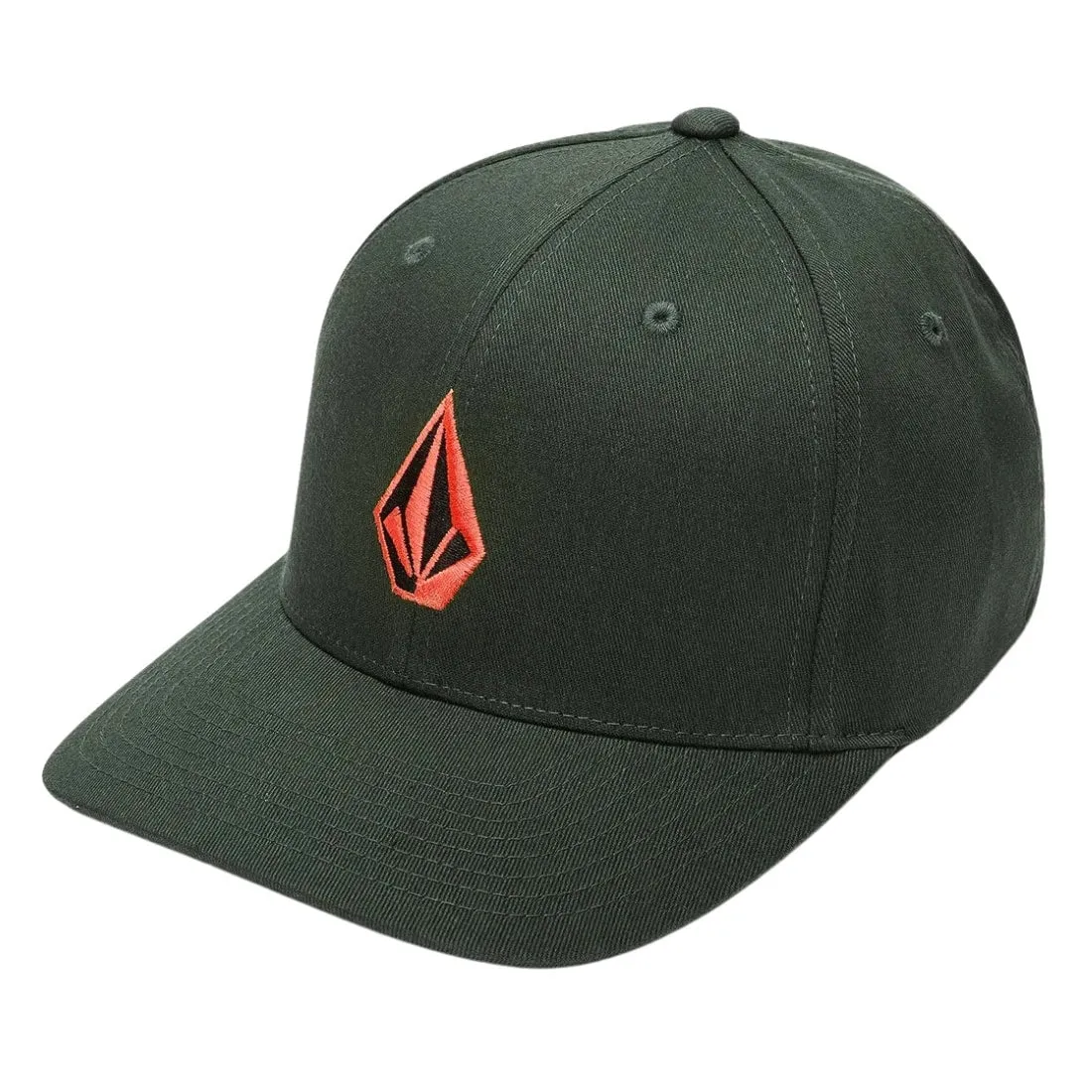 Volcom Full Stone Flexfit Hat - Dark Forest