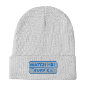 Watch Hill Surf Co. 'Patch Logo' Embroidered Beanie (Blue)