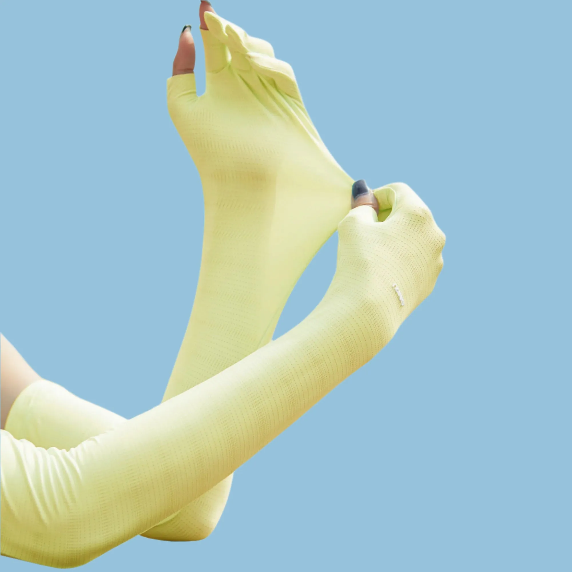 Women's UPF50  UV Cooling Ice Silk Arm Sleeves